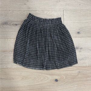 Zara kids metallic plaid Skirt